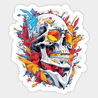 skull art design Sticker